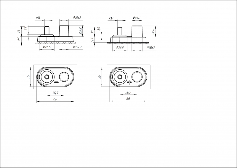 АКБ Ventura FFT 06 270 6V 270/330 A/h