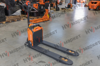 Тележка самоходная PTE15NPro 1500 кг, 540x1150 мм, двойные ролики 80x70, литиевая батарея24V/40Ah, с зарядным устройством  12A, контроллер Curtis HV Market