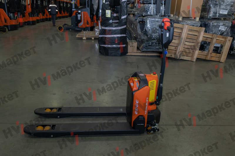 Тележка самоходная PTE20N 2000 кг, 540x1150 мм, двойные ролики 80x70, литиевая батарея 48V/20Ah, с зарядным устройством 48/9A, контроллер Curtis