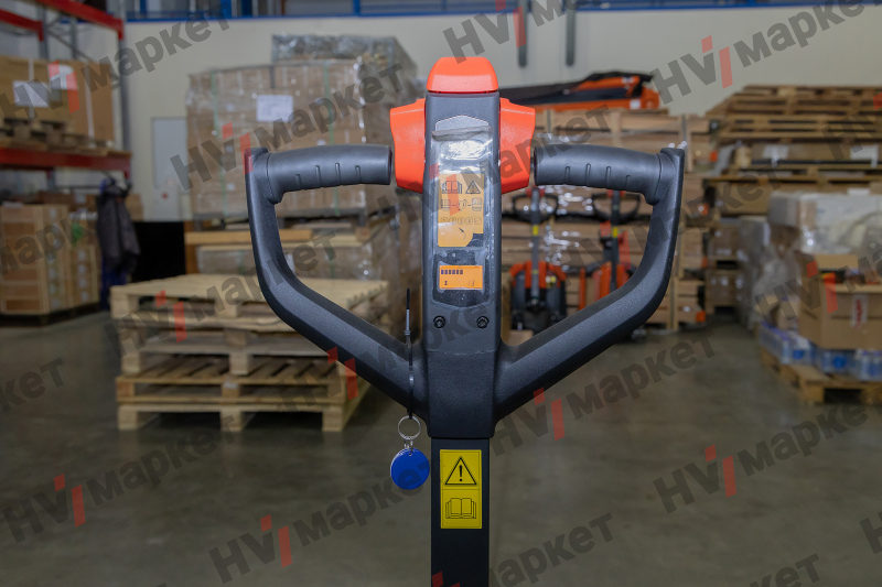 Тележка самоходная PTE20N 2000 кг, 540x1150 мм, двойные ролики 80x70, литиевая батарея 48V/20Ah, с зарядным устройством 48/9A, контроллер Curtis