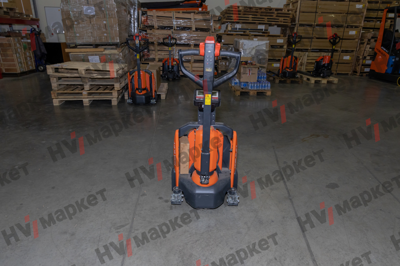 Тележка самоходная PTE20N 2000 кг, 540x1150 мм, двойные ролики 80x70, литиевая батарея 48V/20Ah, с зарядным устройством 48/9A, контроллер Curtis