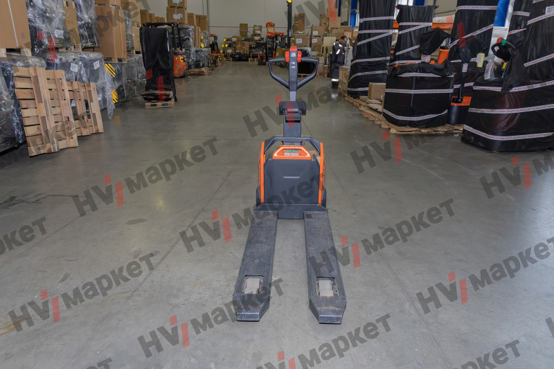 Тележка самоходная PTE20N 2000 кг, 540x1150 мм, двойные ролики 80x70, литиевая батарея 48V/20Ah, с зарядным устройством 48/9A, контроллер Curtis