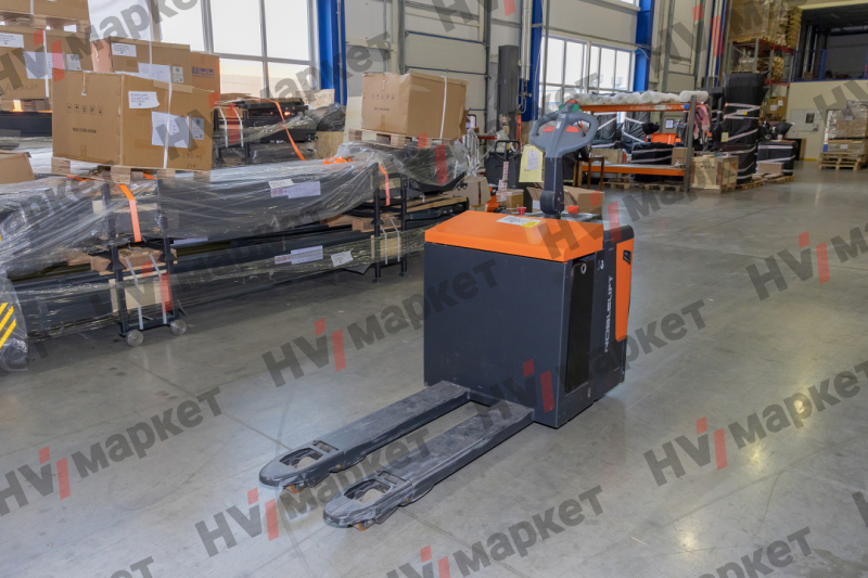 Тележка самоходная PT20P-C (540x1150) Curtis 1.6Kw рулевое колесо，двухсторонняя тяга аккумулятора 540x115, LB 150 Ah，24V60A зарядное устройство，