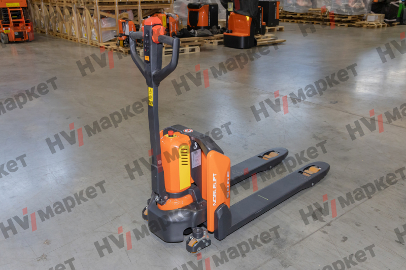 Тележка самоходная PTE20NPro 2000 кг, 540x1150 мм, двойные ролики 80x70, литиевая батарея 48V/20Ah, с зарядным устройством 9A, контроллер Curtis