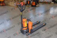 Тележка самоходная PTE20NPro 2000 кг, 540x1150 мм, двойные ролики 80x70, литиевая батарея 48V/20Ah, с зарядным устройством  9A, контроллер Curtis HV Market