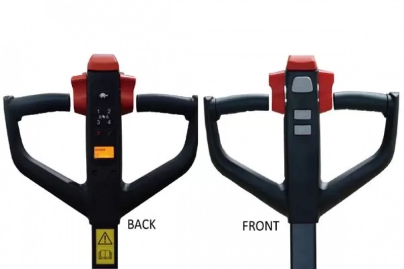 Тележка самоходная PTE15N 1500 кг, 540x1150 мм, двойные ролики 80x70, литиевая батарея 36Ah, с зарядным устройством 12A, контроллер Curtis