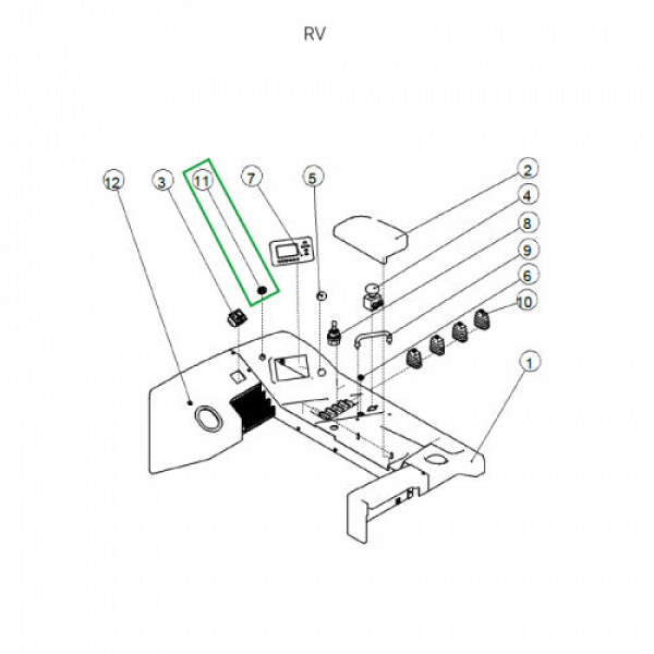 Замок зажигания с ключом для ричтрака RV (24V) HV Market