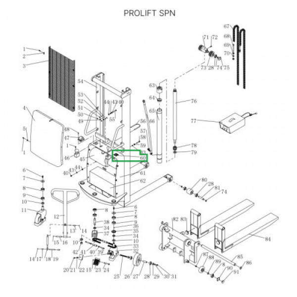 Вольтметр для штабелеров SPN HV Market