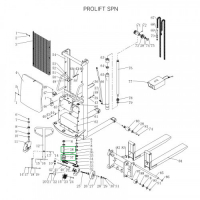 Основание ручки с рулевым валом для штабелеров SPN HV Market