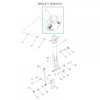 Верхняя часть ручки в сборе для штабелеров SDR 1016/1030/1035/1225/1230/1235/1635 HV Market