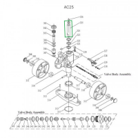 Шток гидроцилиндра 31,5 мм для гидравлических тележек AC25 HV Market