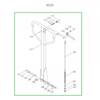 Ручка в сборе для гидравлических тележек AC25 HV Market