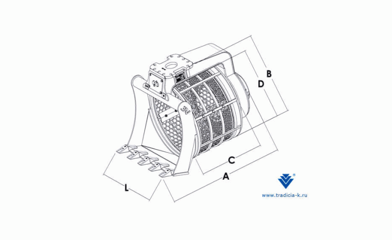 Ковш сортировочный Delta BVR 07