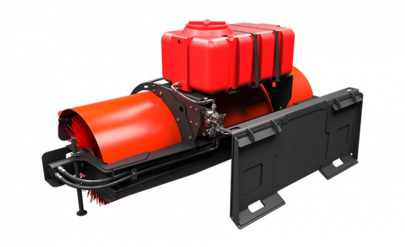 Щетка дорожная коммунальная Impulse SP1800M + система орошения 100 литров (с насосом) HV Market