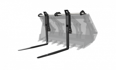 Вилы откидные паллетные Impulse PF2000 на ковш NewHolland B90/100/110/115