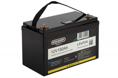 Литиевый тяговый аккумулятор Gelbert LiFePO4 (12V/150Ah/150А/1,800Wh) [6-EVF-150] Bluetooth HV Market