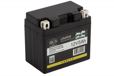 Аккумулятор для мототехники SKN LiFePO4 YTX5L-BS (12V/5Ah/80A) [UTX5L-BS, CT1205, YT5L-BS] HV Market