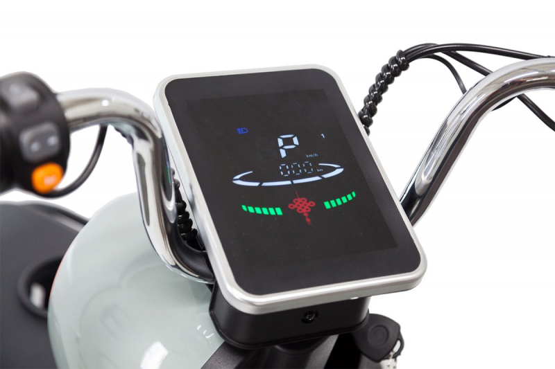 Электротрицикл Rutrike Gelbert Beta 48V/60V 800Вт Серебристо-белый