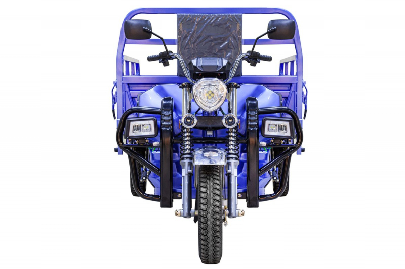 Грузовой электрический трицикл Rutrike Эксперт ПРО 2000 темно-синий HV Market