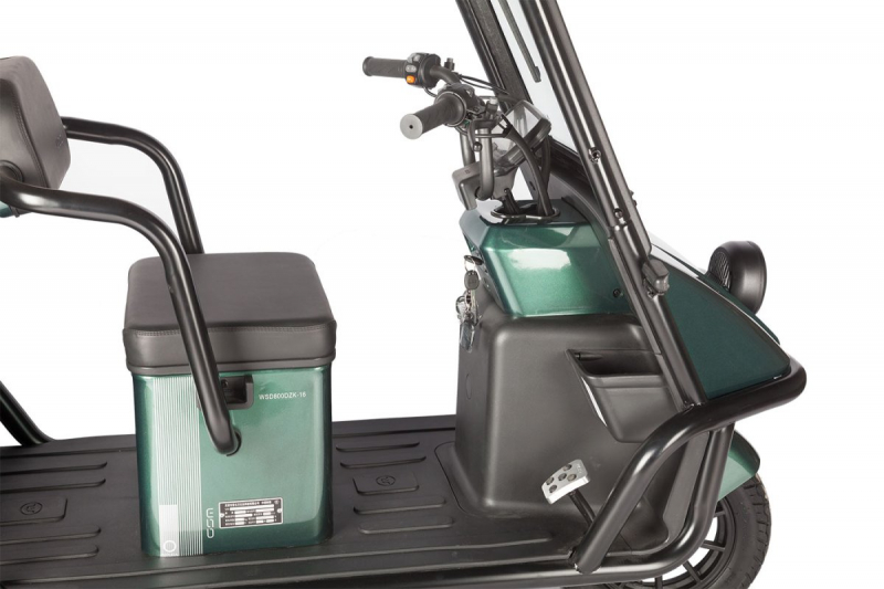 Электротрицикл Wanshida NIPLA 500 60V 1000Вт Черно-белый HV Market