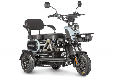 Электротрицикл Wanshida UN MOTO 60V 650Вт черно-синий HV Market