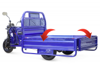 Грузовой электротрицикл Rutrike D4 1800 60V1200W темно-серый HV Market