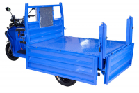 Грузовой электрический трицикл Rutrike D5 1700 гидравлика (60V1200W) темно-синий матовый HV Market