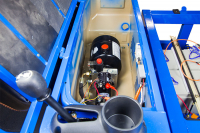 Грузовой электрический трицикл Rutrike D5 1700 гидравлика (60V1200W) темно-синий матовый HV Market