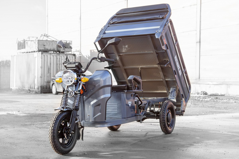 Грузовой электротрицикл Rutrike Мастер 1500 60V1000W темно-синий матовый HV Market