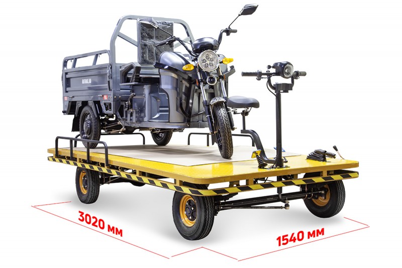 Платформенная тележка электрическая RuTrike СКЛАД 3000 NEW HV Market