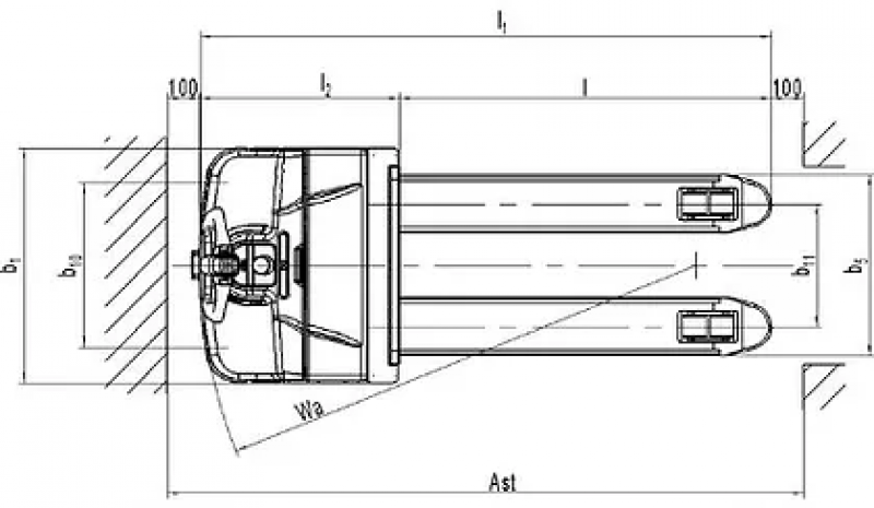 Самоходная тележка PT20I Intial Lifting (Свинц-кислот., 210 Ач)
