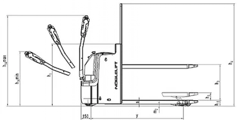 Самоходная тележка PT20I (Литий, 100 Ач)