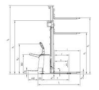 Самоходный штабелер PS12NC-DX (В-3600) HV Market