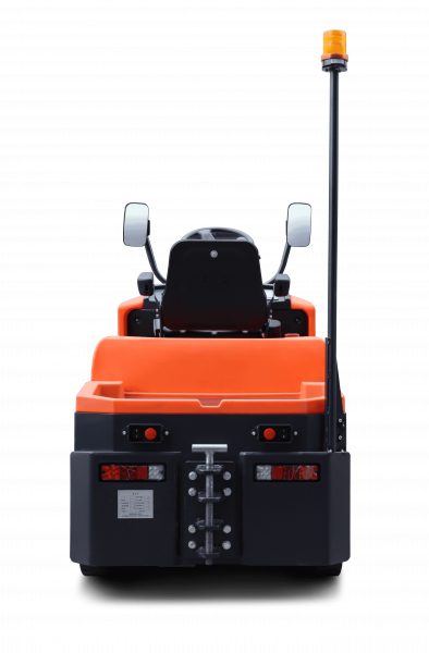 Самоходный Тягач для склада/производства T30Q (blue light and rearview mirror, walkie mode button, optional Controller Curtis F4A and display, Seat armrest)