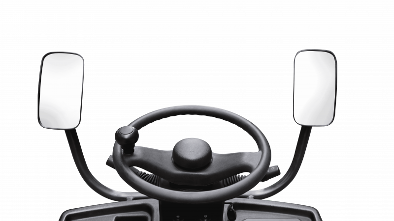 Самоходный Тягач для склада/производства T30Q (blue light and rearview mirror, walkie mode button, optional Controller Curtis F4A and display, Seat armrest)