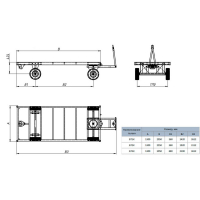 Большегрузная тележка БТ 3 К  (1250 х 3000) без колес HV Market