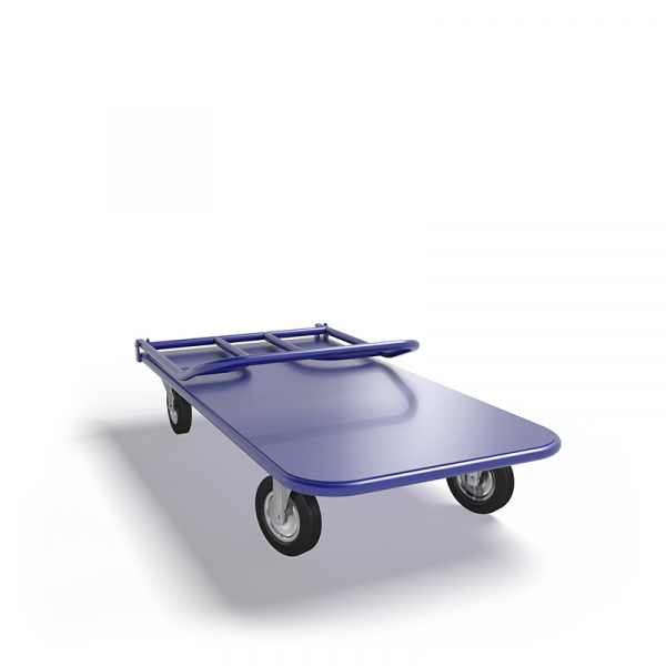 Тележка платформенная со складной ручкой ТПСР 5 М (700х1200) г/п 400 кг.160 черная резина