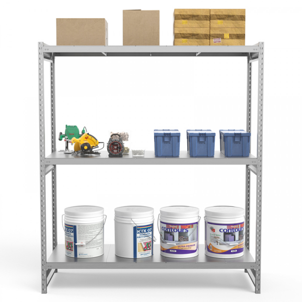 Стеллаж грузовой СГ Ультра (2000х2100х1000) 3 яруса, цинк