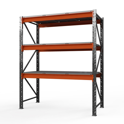 Стеллаж металлический ОПТИМА, 3500х2500х785 мм. Полки: 3 шт. метал.