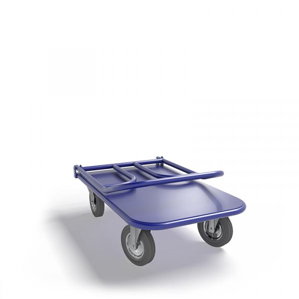 Тележка платформенная со складной ручкой ТПСР 1 М (500х800) г/п 500 кг.200 серая резина