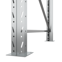 Стеллаж двойной глубины 3000х2700х1100 мм. Уровни хранения: пол+2 (2400 кг на ярус) HV Market