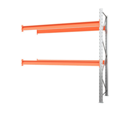 Секция приставная стеллажа металлического паллетного 3500х2700х1100 мм (85.1.5). Ярусы: пол+2