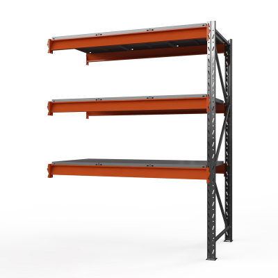 Секция приставная стеллажа металлического ОПТИМА, 2000х1250х785 мм. Полки: 3 шт. метал.