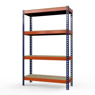 Стеллаж Профи Т (2000/1845/655), 4 яруса фанера, с усилителем