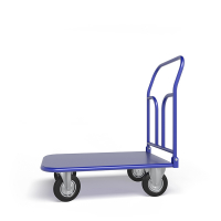 Тележка платформенная со складной ручкой ТПСР 1 М (500х800) г/п 500 кг.200 черная резина HV Market