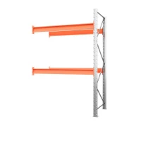 Секция приставная стеллажа металлического паллетного 2500х1800х1100 мм (85.1.5). Ярусы: пол+2 HV Market