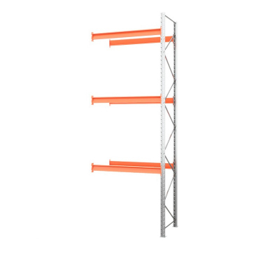 Секция приставная стеллажа металлического паллетного 5000х1800х1100 мм (85.1.5). Ярусы: пол+3