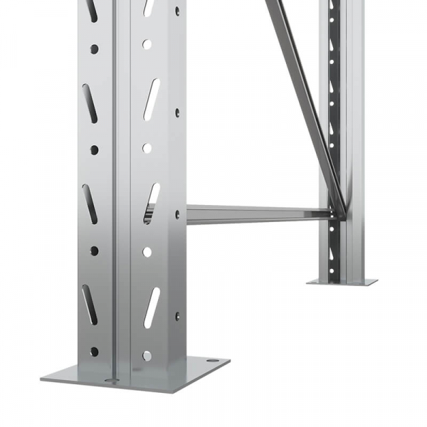 Стеллаж металлический паллетный 4500х1800х1100 мм. Ярусы: пол+3