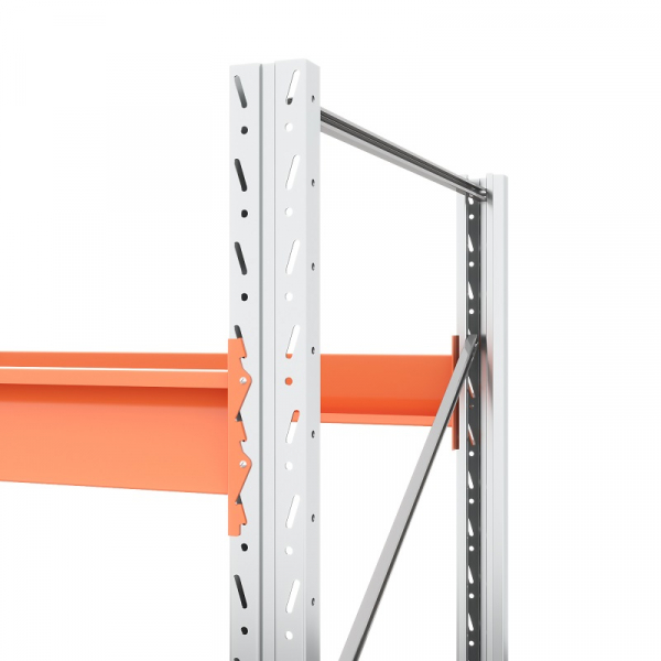 Стеллаж металлический паллетный 4500х1800х1100 мм. Ярусы: пол+3