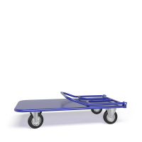 Тележка платформенная со складной ручкой ТПСР 3 М (600х1000) г/п 500 кг.200 черная резина HV Market